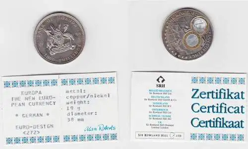 1000 Shillings Nickel Münze Uganda 1999 Die neue Euro Währung (152120)