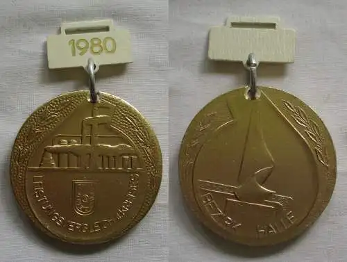 DDR Medaille Zivilverteidigung Leistungsvergleich d. Kreises 1980 Halle (132591)
