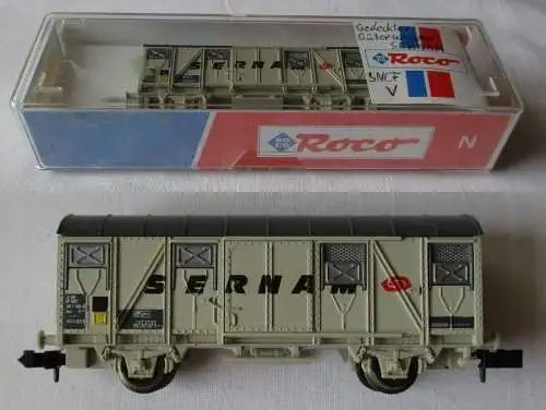 Roco 25430 Güterwagen Werbewagen Sernam der SCNF Spur N OVP (152215)