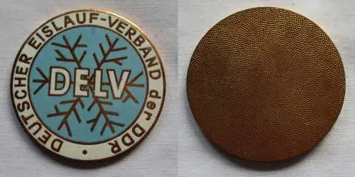 emaillierte DDR Medaille Deutscher Eislaufverband der DDR DELV (141825)