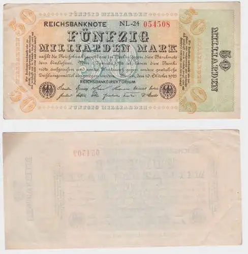 50 Millionen Mark Banknote Deutsches Reich Berlin 10.10.1923 Ro.117 (145443)