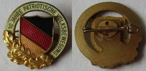 seltenes DDR Abzeichen 10 Jahre patriotische Volksbewegung (152861)