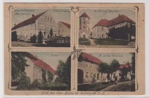 99520 Mehrbild Ak Gruss aus Ober-Bielau bei Rothwasser um 1910