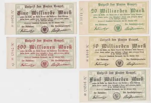 50 Mio. - 50 Mrd. Mark Banknote Inflation Notgeld Amt Rauxel 20.10.1923 (137842)