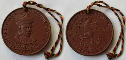 DDR Medaille 500 Jahre Universität Greifswald 1456-1956 - H. Rubenow (149759)