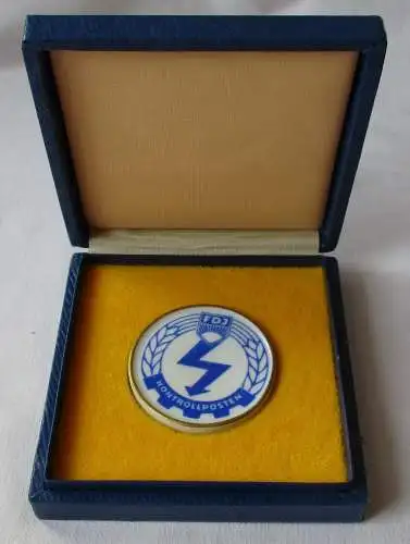 DDR Medaille Ehrenplakette 25 Jahre Kontrollposten Zentralrat FDJ (113350)