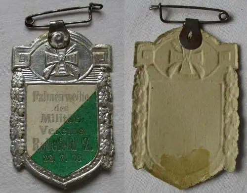 seltenes Abzeichen Fahnenweihe des Militärvereins Rehefeld Z. 22.7.1928 (133461)