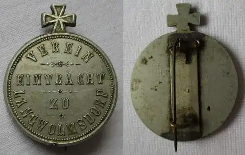 seltenes Abzeichen Militär Verein Eintracht zu Langwolmsdorf (123783)