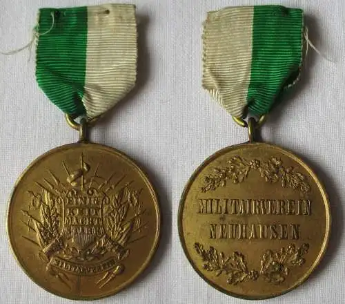 Seltene Medaille Militär Verein Neuhausen um 1900 (134043)
