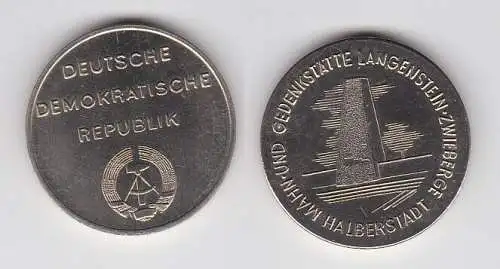 DDR Medaille Mahn- und Gedenkstätte Langenstein-Zwieberge Halberstadt (133606)