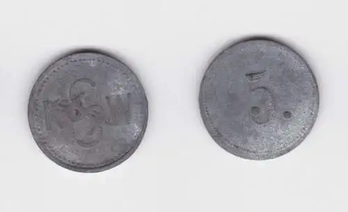 5 Pfennig Zink Wertmarke Münze KSSW  um 1920  (139699)