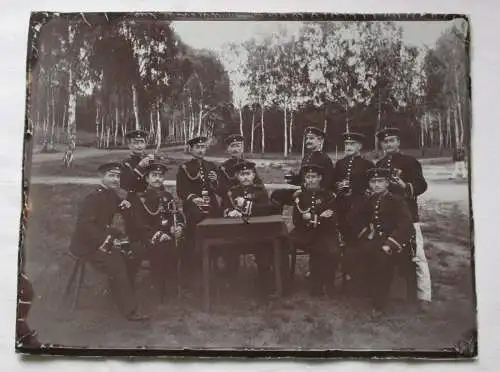 Reservistika Foto Gruppenbild Soldaten Dresden um 1900 (114850)