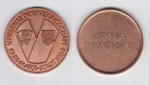 DDR Medaille V.Festival der Freundschaft Karl Marx Stadt 1980 (130861)