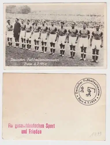 90107 Foto Deutscher Fussballweltmesiter Bern 4.7.1954