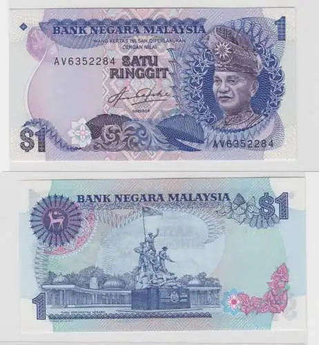 1 Ringgit Banknote Malaysia (198, 1989) kassenfrisch UNC (138284)