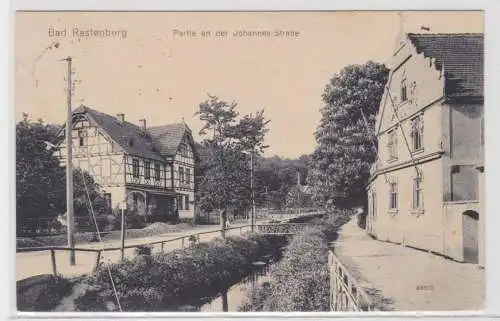 34089 Ak Bad Rastenberg Partie an der Johannes Strasse 1914