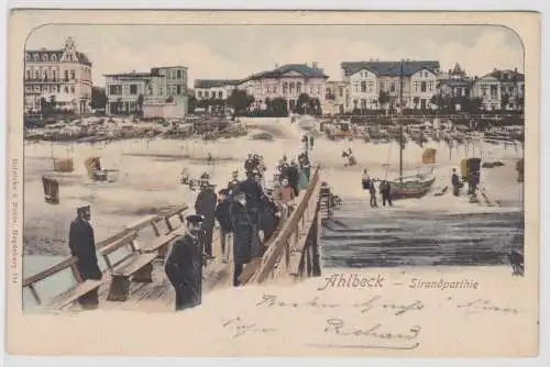 48090 Ak Ahlbeck Strandpartie 1906