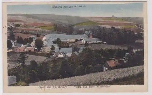 86293 Ak Gruß aus Forchheim niederes Rittergut mit Schloß 1919