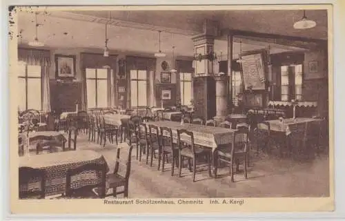59040 Ak Chemnitz Restaurant Schützenhaus Inh.A.Kargl 1931