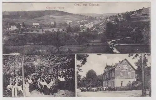 66731 Mehrbild Ak Gruß aus Kemtau im Erzgebirge Restaurant usw. 1912