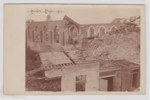 95993 AK Herlies in Frankreich - zerstörte Kirche im 1. Weltkrieg 1915