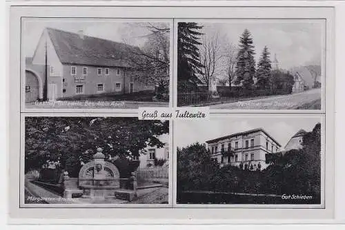 90127 Mehrbild Ak Gruß aus Tultewitz Gasthof, Denkmal, Brunnen, Gut usw. um 1940