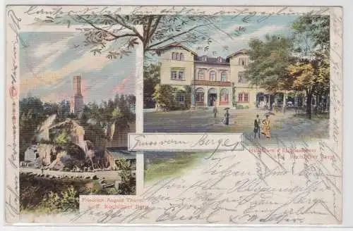 32769 Mehrbild Ak Haberkorns Etablissement am Rochlitzer Berg 1901