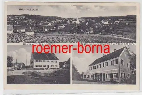 10316 Mehrbild Ak Griesbeckerzell Gasthof, Bäckerei Und Gemischtwaren 1935