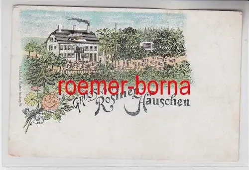 74360 Ak Lithographie Gruss vom Rosinenhäuschen um 1910