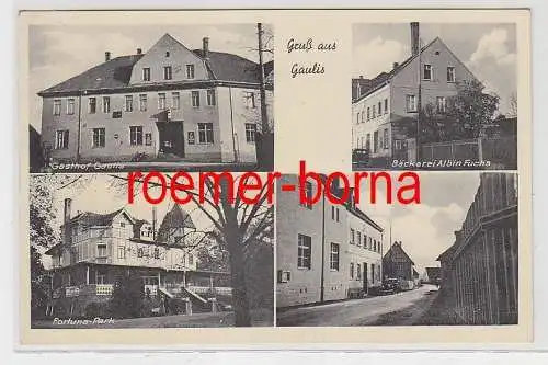 74706 Mehrbild Ak Gruß aus Gaulis Gasthof, Bäckerei usw. um 1940