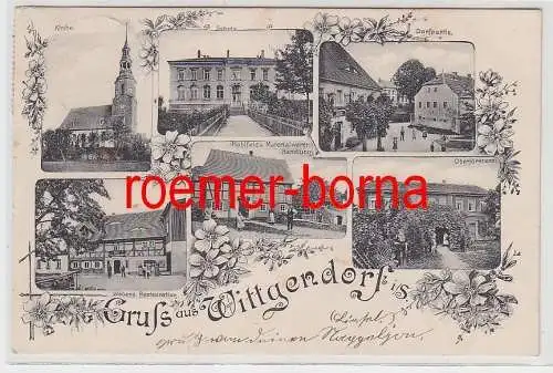 74462 Mehrbild Ak Gruß aus Wittgendorf in Sachsen 1912