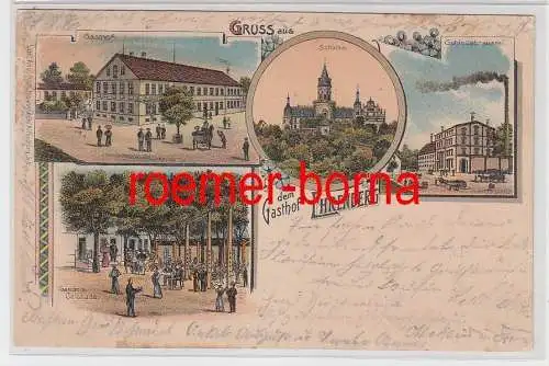 74470 Ak Lithographie Gruss aus dem Gasthof Ehrenberg 1904