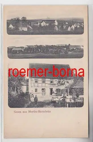 74953 Mehrbild Ak Gruss aus Mertitz-Mettelwitz Forsthaus usw. um 1910