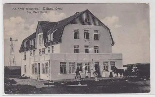 67549 Ak Kolonie Aksarben, Dahmshöved Bes: Emil Rahlf, Gebäudeansicht, 1919