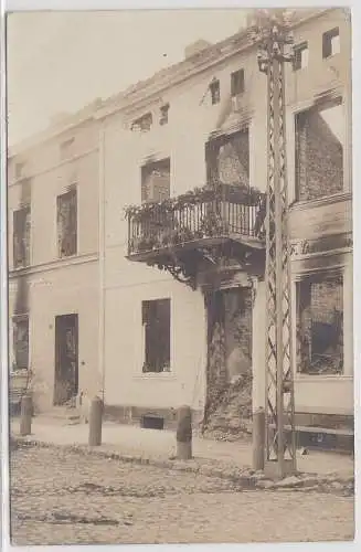 52628 Ak Allenburg/ Druschba - zerstörte Gebäudefront, Hugo Liedtke, um 1910