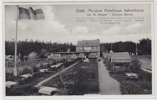 95119 Ak Seebad Bansin Café - Pension Forsthaus Adlershorst Bes: W. Menzel, 1934