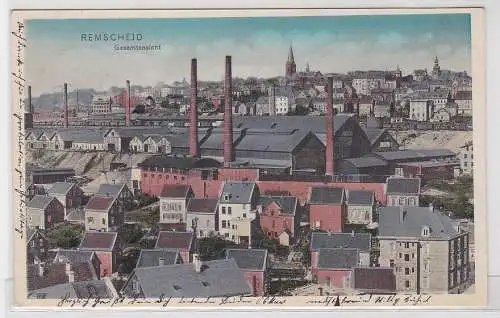 46280 Ak Remscheid - Gesamtansicht der Stadt 1910