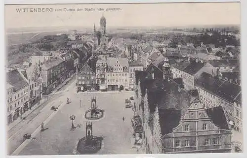 57810 Ak Wittenberg vom Turme der Stadtkirche gesehen 1906