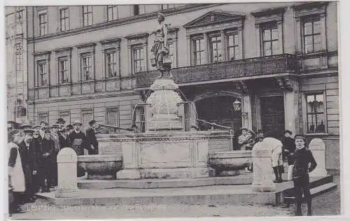 62555 Ak Leipzig Mägdebrunnen auf dem Rossplatz 1907