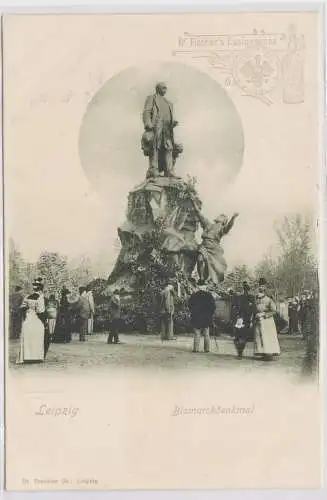 79303 Reklame Dr.Fischers Essigessenz Ak Leipzig Bismarckdenkmal um 1900