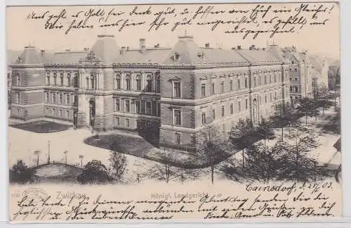 95965 AK Zwickau - Königliches Landgericht, Außenansicht 1903