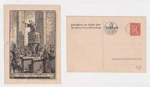 905769 Festpostkarte Wittenberg zur Luther-Feier Invokavit 1922