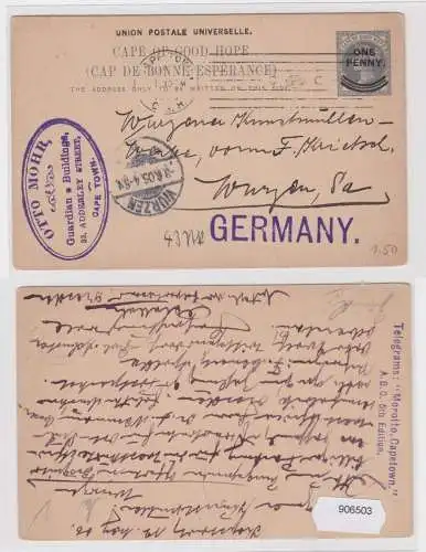 906503 Ganzsachen Postkarte Kap der guten Hoffnung Cape of Good Hope 1906