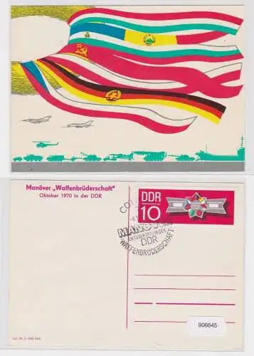 906645 Ak Manöver "Waffenbrüderschaft" Oktober 1970 in der DDR Flaggen