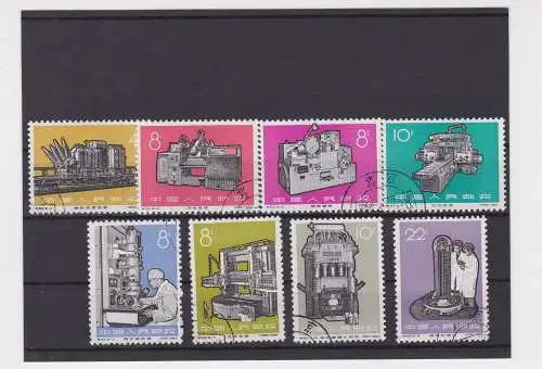 VR China 1966 Briefmarken Michel 927-934 Industrieerzeugnisse gestempelt(159210)