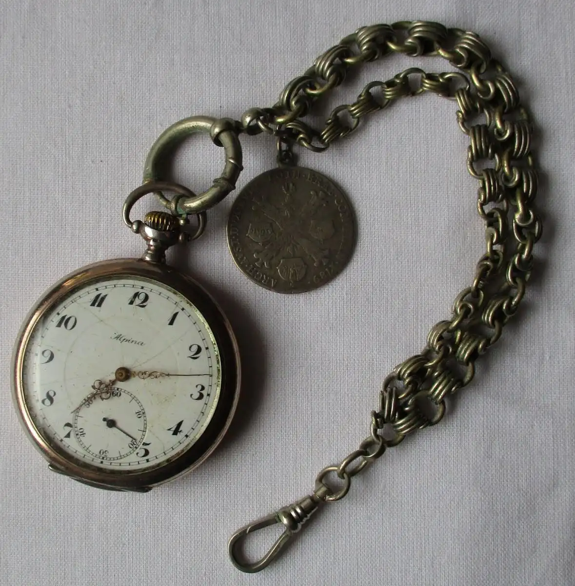 Preußen 800 Silber Taschenuhr Ehrengeschenk Kgl. Pulverfabrik Spandau (166640) 0