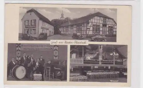 41286 Mehrbild Ak Gruß aus Nieder-Florstadt Gastwirtschaft zur Waldeslust um1940