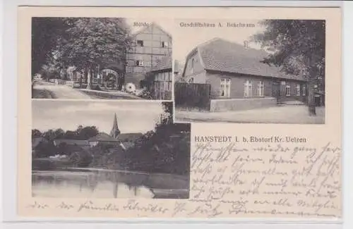 49864 Mehrbild Ak Hanstedt bei Ebstorf Mühle, Geschäftshaus 1918