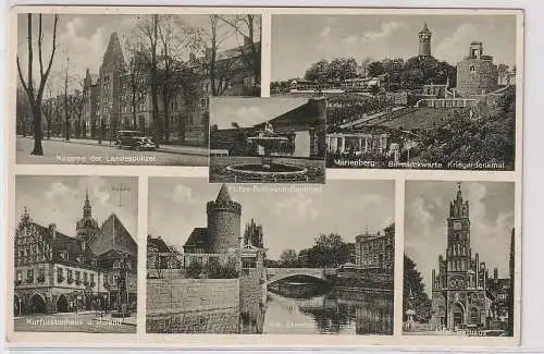 40051 Mehrbild Ak Brandenburg Havel Kaserne der landespolizei 1935