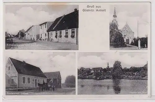 95152 Mehrbild Ak Gruß aus Gödnitz / Anhalt, Restaurant usw. 1939